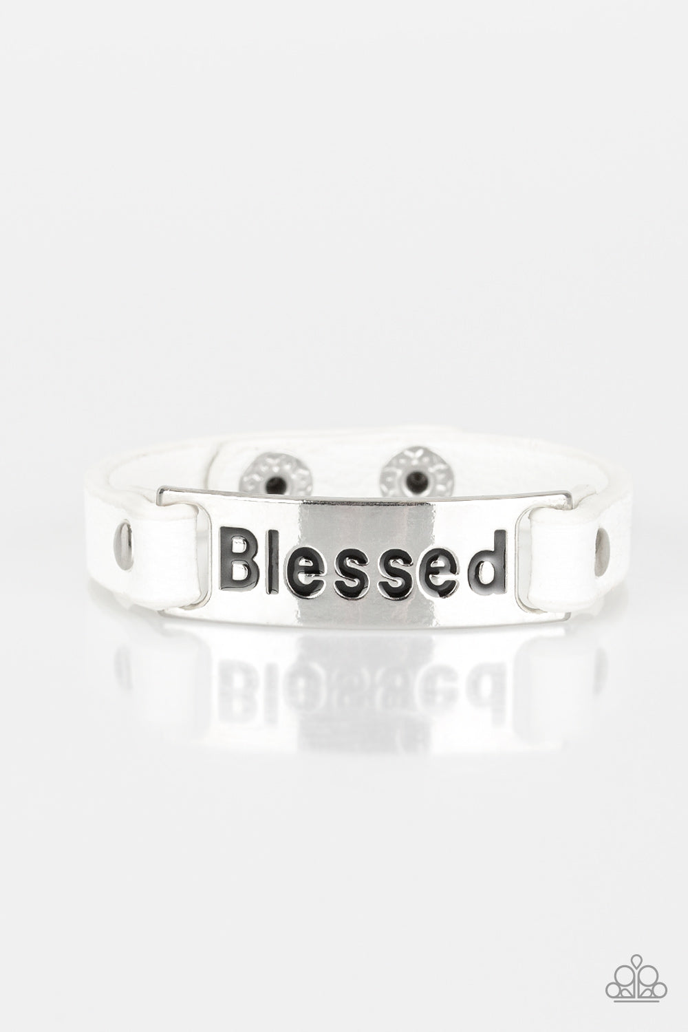 Count Your Blessings - White Bracelet