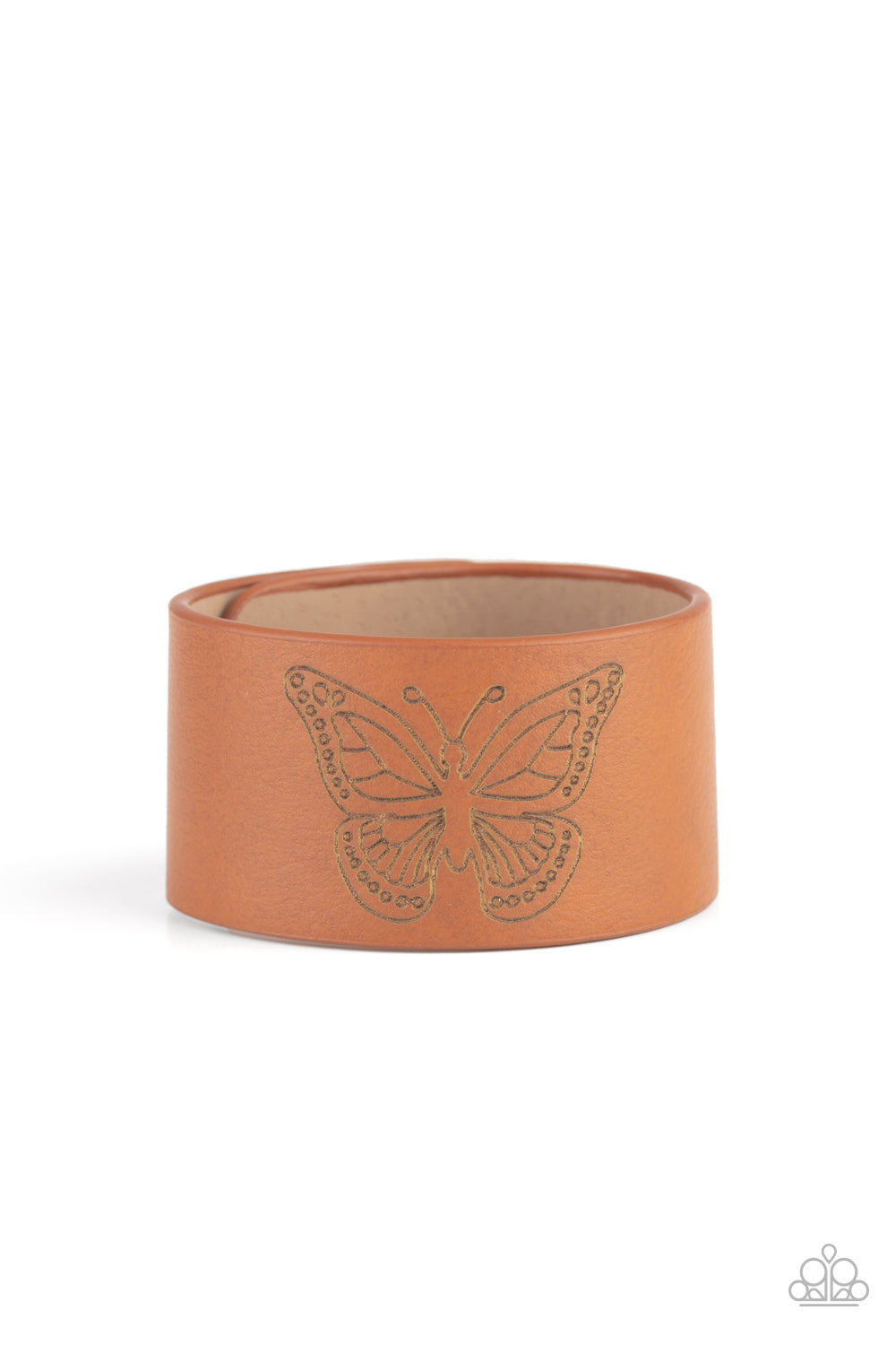 Flirty Flutter - Brown Urban Bracelet