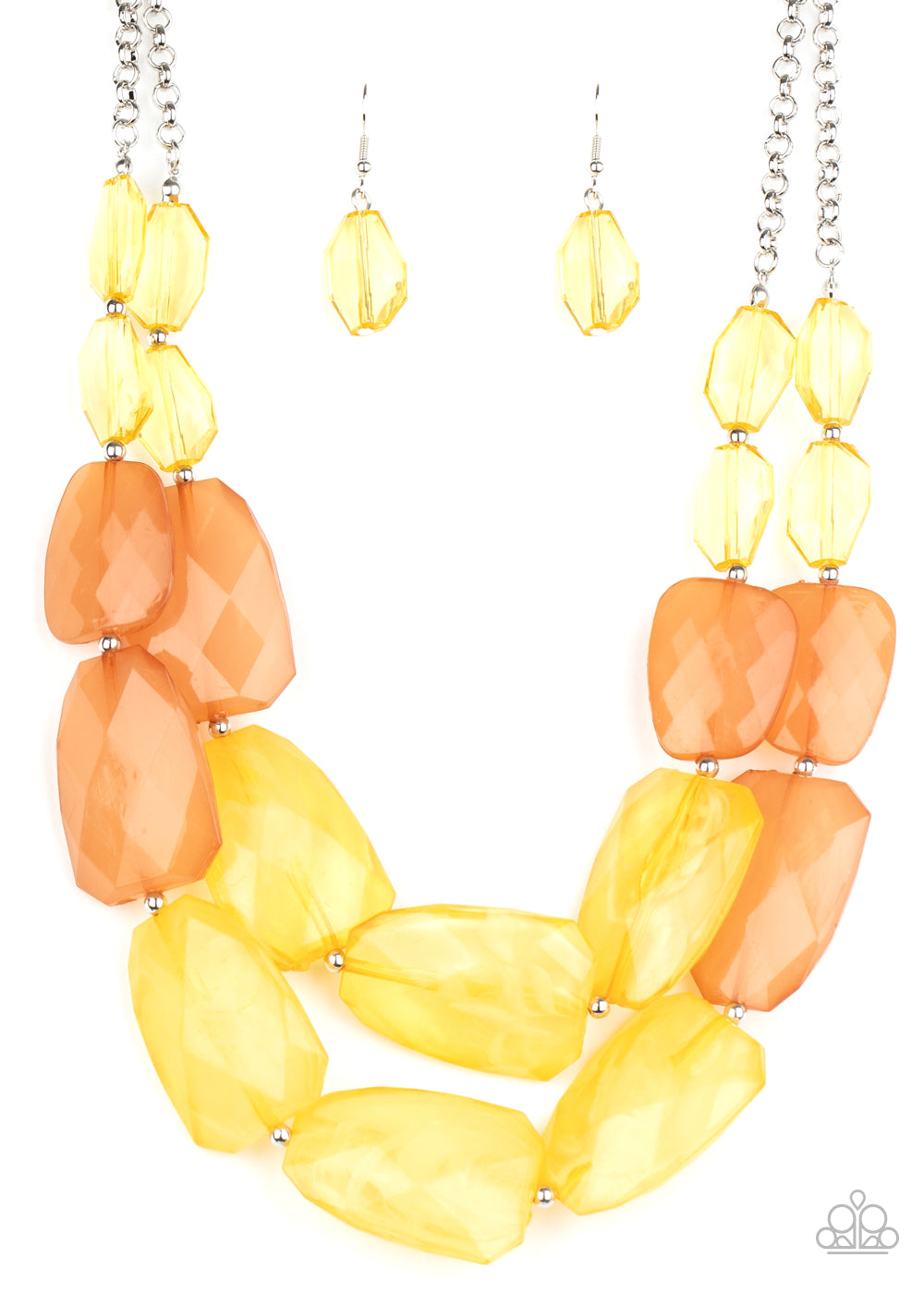 Gives Me Chills - Yellow Necklace - Kingdom Bling Showroom