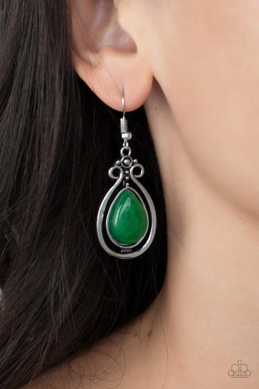 Mountain Mantra - Green Earrings