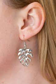 Desert Palms - Silver Earrings