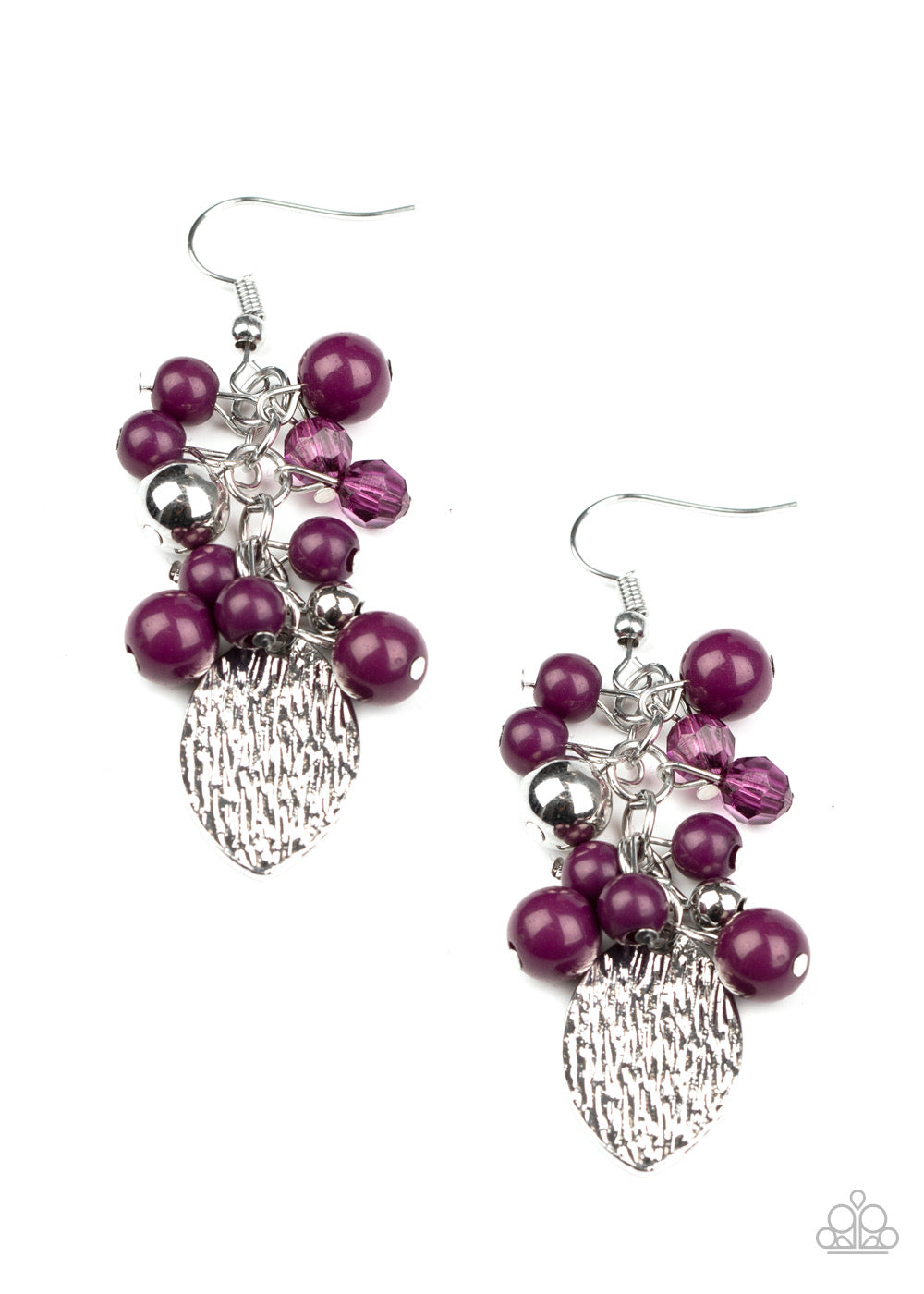 Paparazzi Fruity Finesse - Purple Earrings 