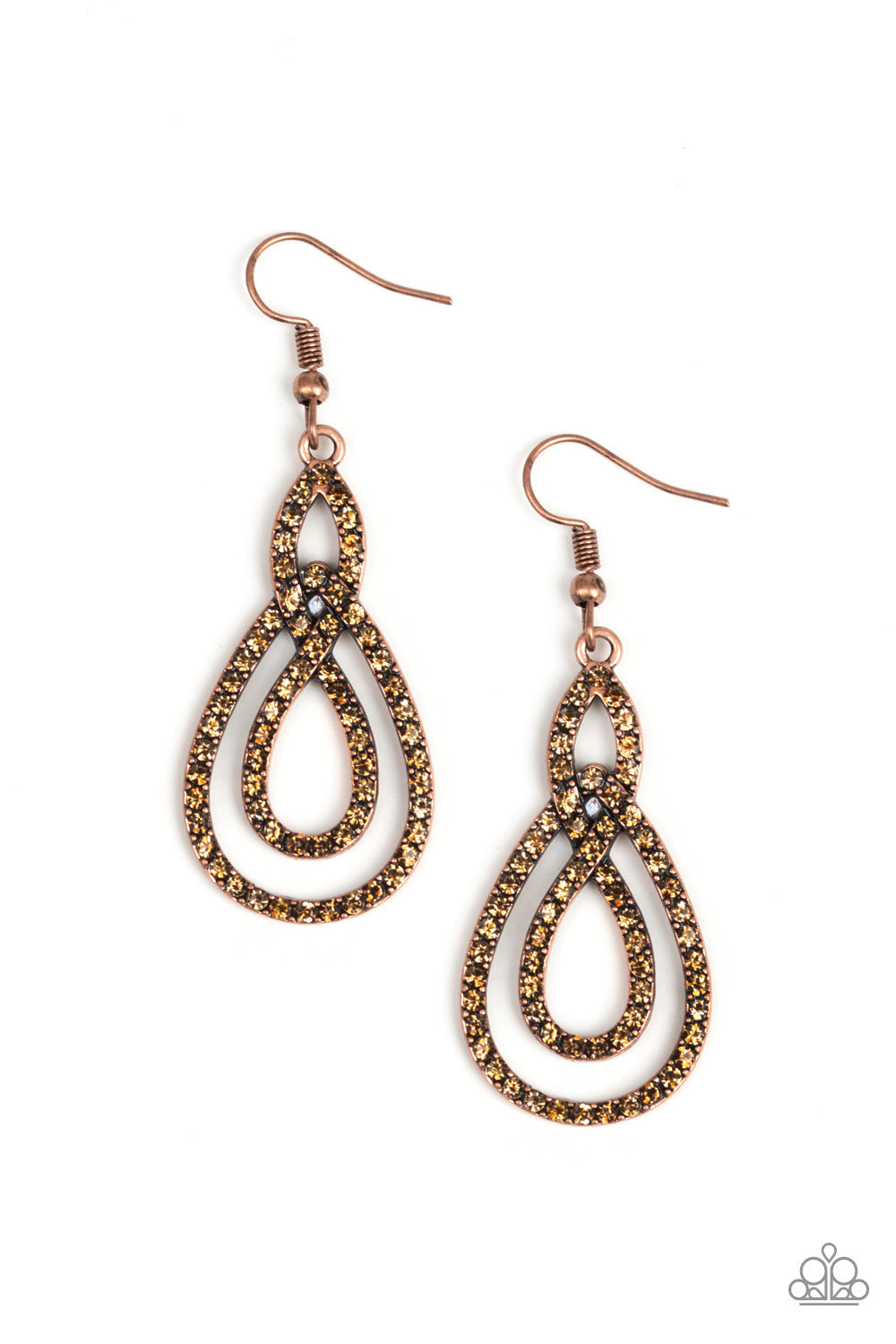 Sassy Sophistication - Copper Earrings - Kingdom Bling Showroom