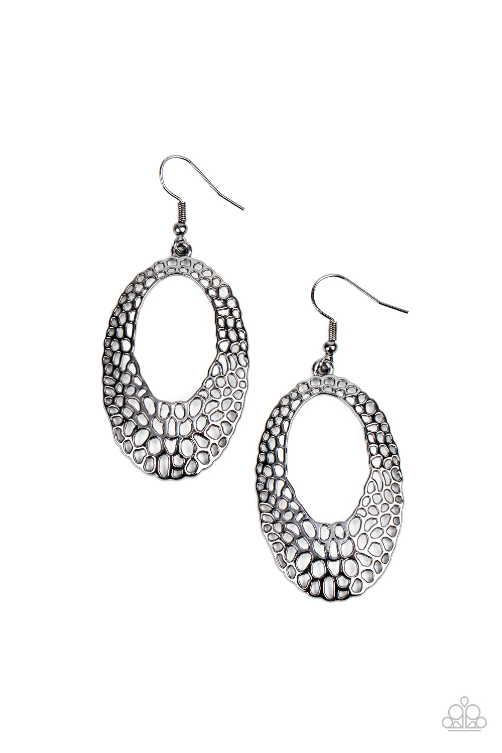The HOLE Nine Yards - Black Earrings