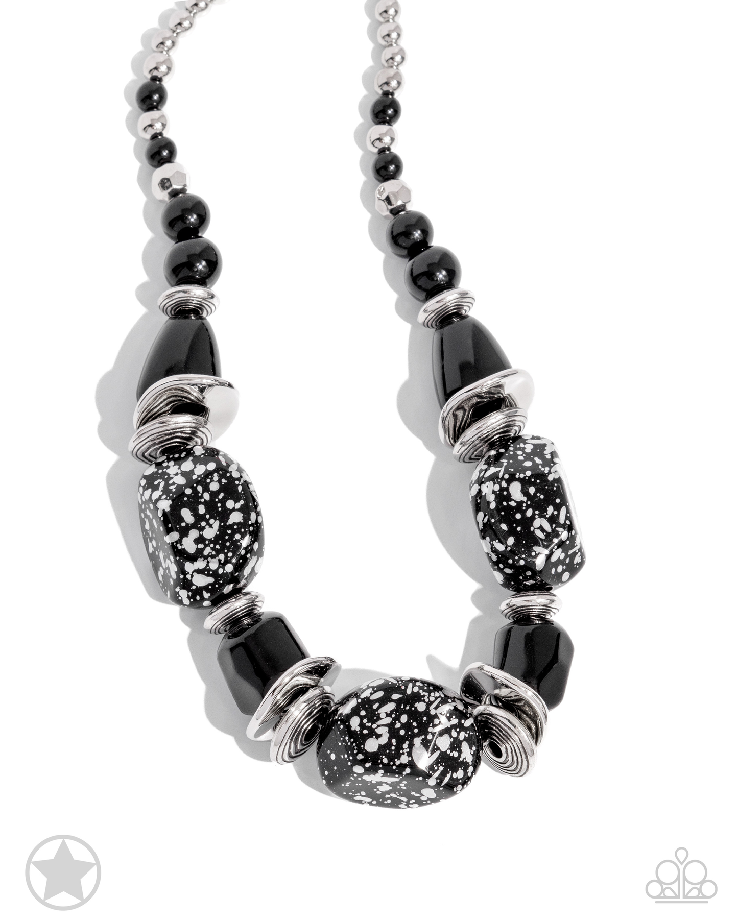 In Good Glazes - Black Blockbuster Necklace