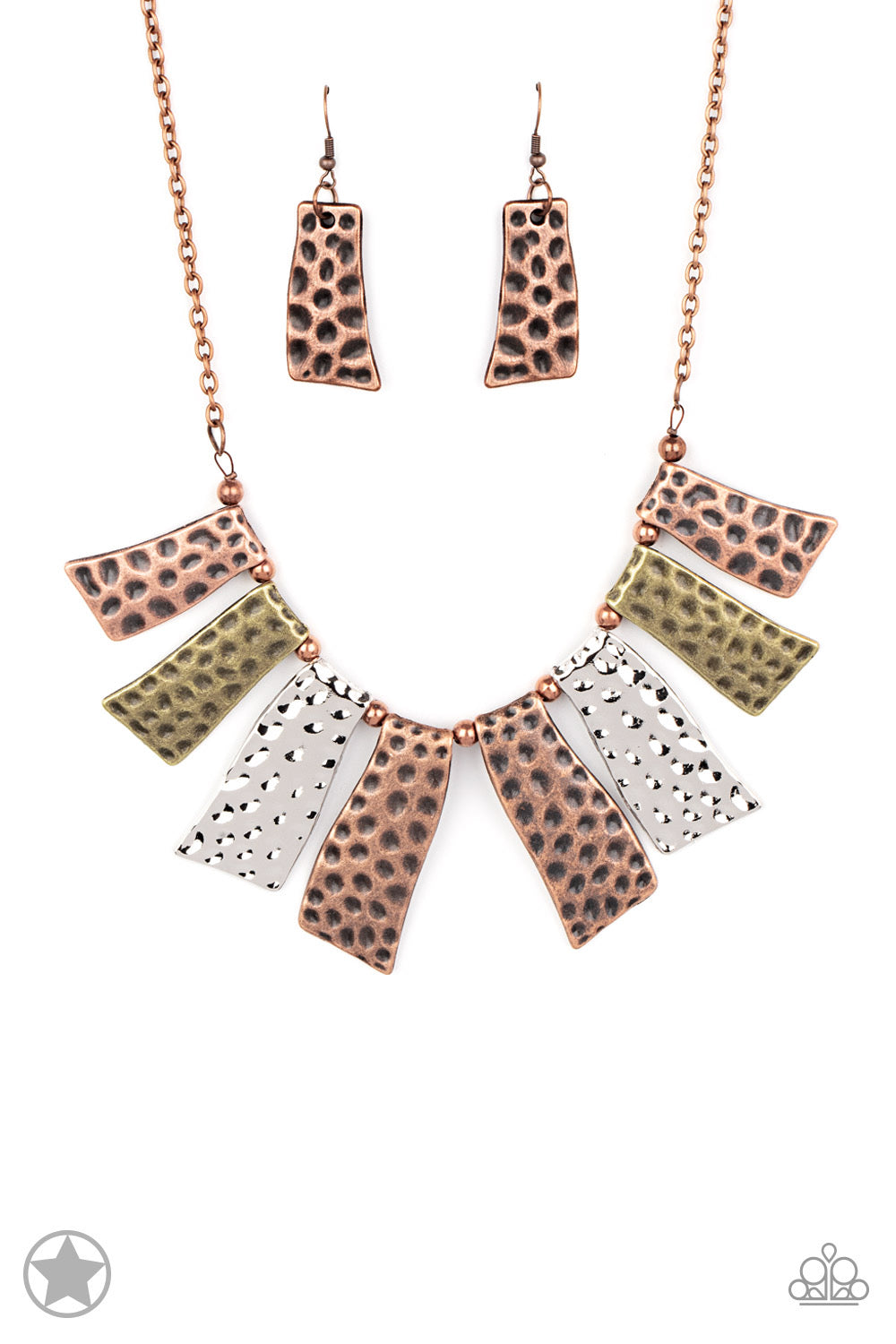 A Fan of the Tribe - Copper Blockbuster Necklace