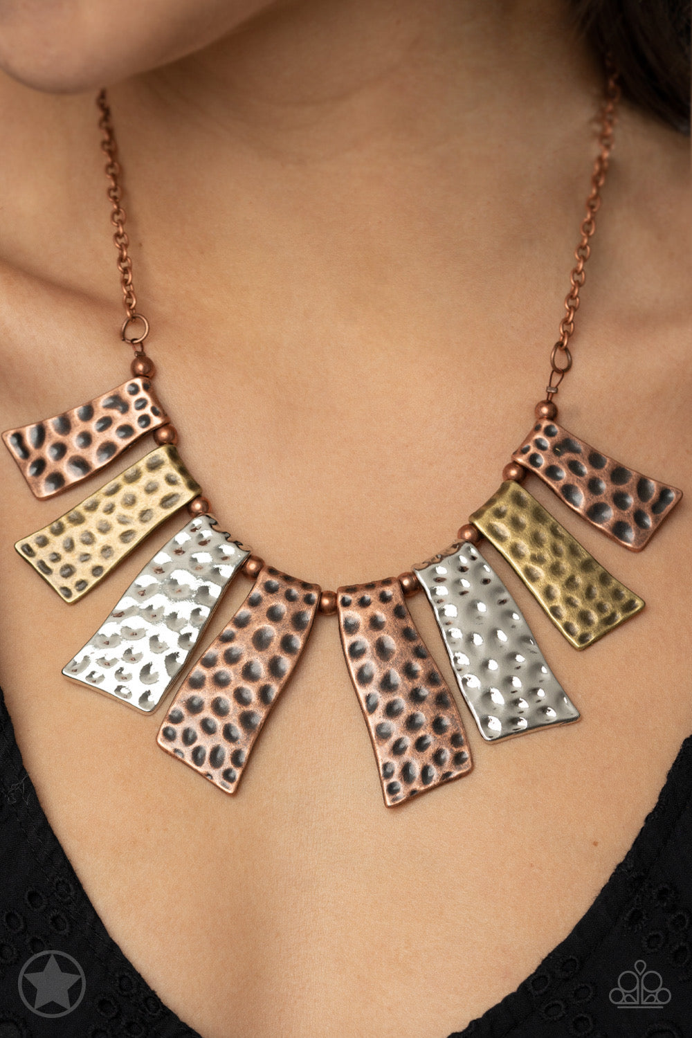 A Fan of the Tribe - Copper Blockbuster Necklace