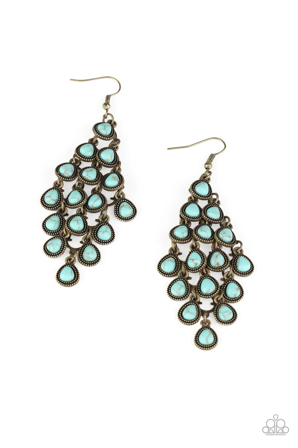 Paparazzi Rural Rainstorms - Brass Earrings 