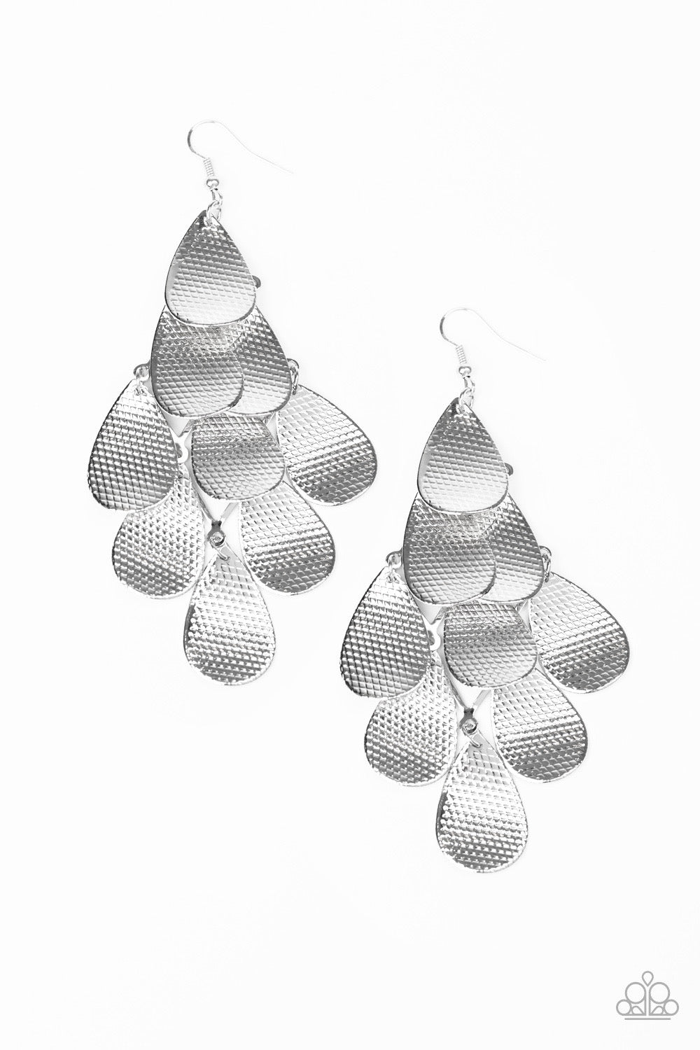 Paparazzi Iconic Illumination - Silver Earrings 