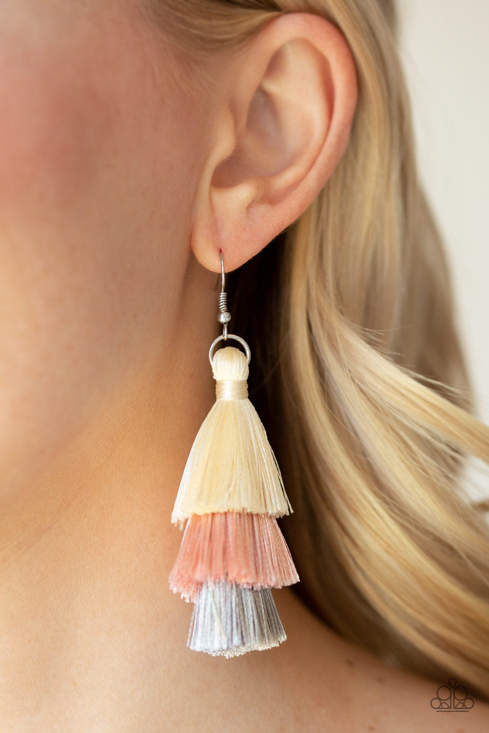 Paparazzi Hold On To Your Tassel! - Pink Earrings - Kingdom Bling Showroom