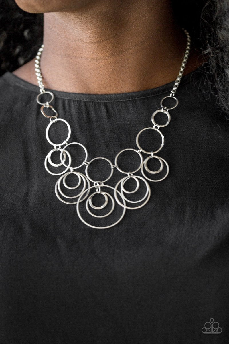 Paparazzi Break The Cycle - Silver Necklace