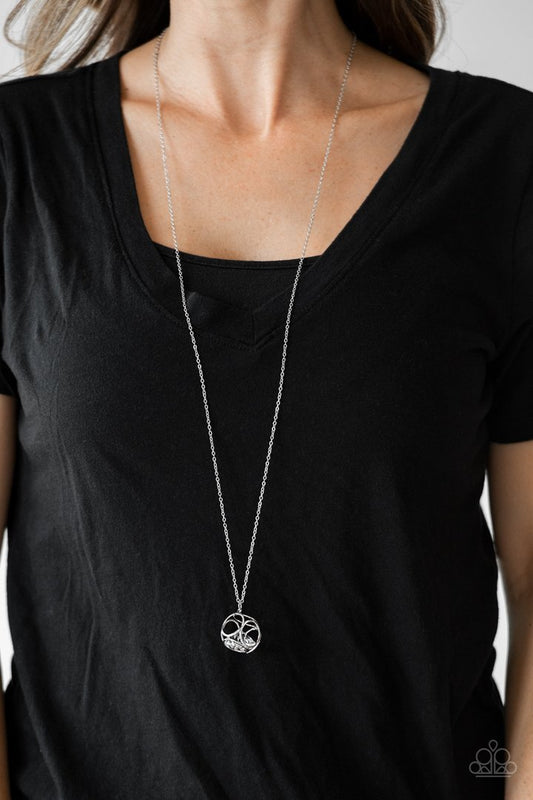 Paparazzi Pandora’s Box - White Necklace - Kingdom Bling Showroom