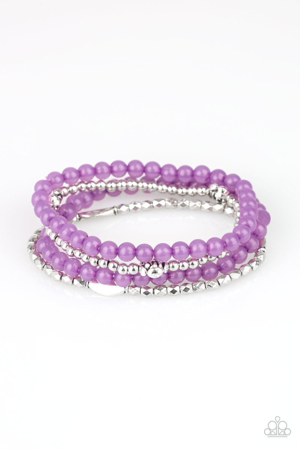 Paparazzi Blooming Buttercups - Purple Bracelet