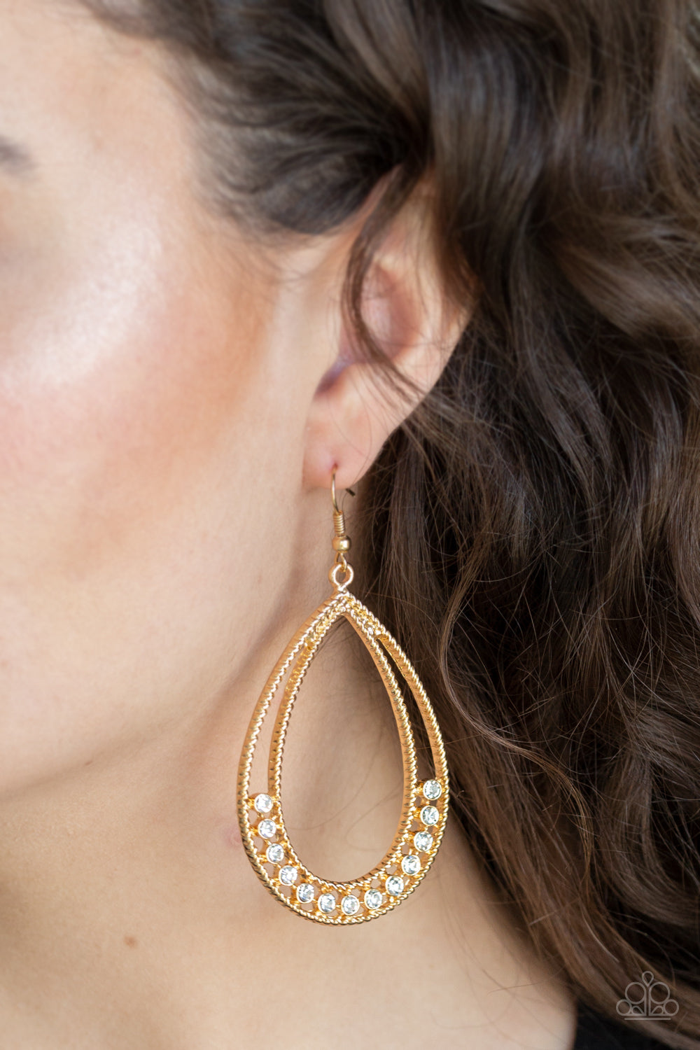 Paparazzi Glitz Fit - Gold Earrings - Kingdom Bling Showroom