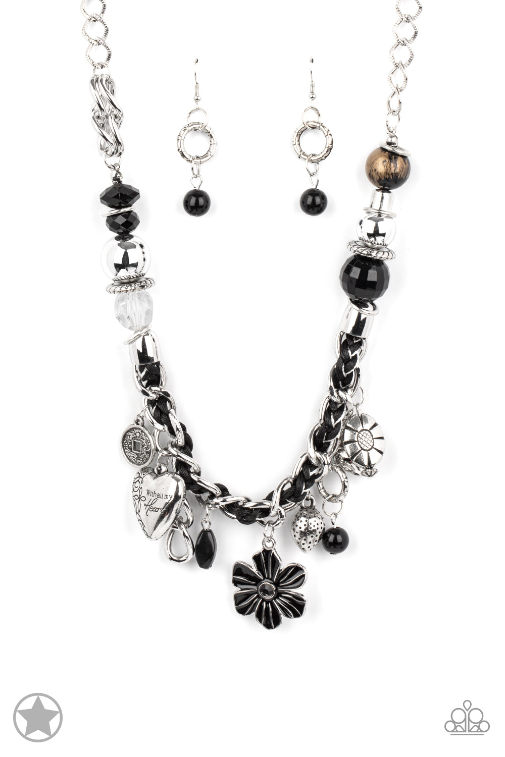 Paparazzi Charmed, I Am Sure - Black Blockbuster Necklace 