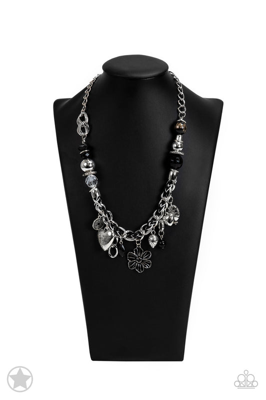 Paparazzi Charmed, I Am Sure - Black Blockbuster Necklace 