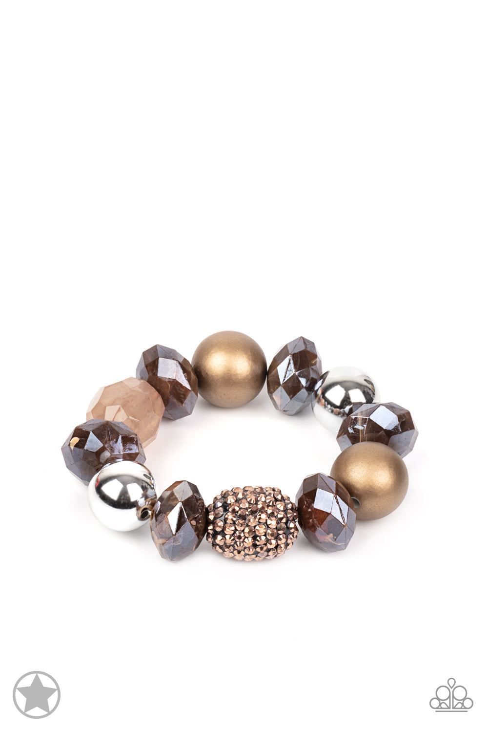 Paparazzi All Cozied Up - Copper Blockbuster Bracelet 