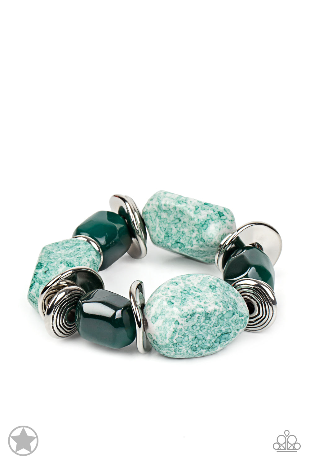 Paparazzi Glaze of Glory - Blue Blockbuster Bracelet 