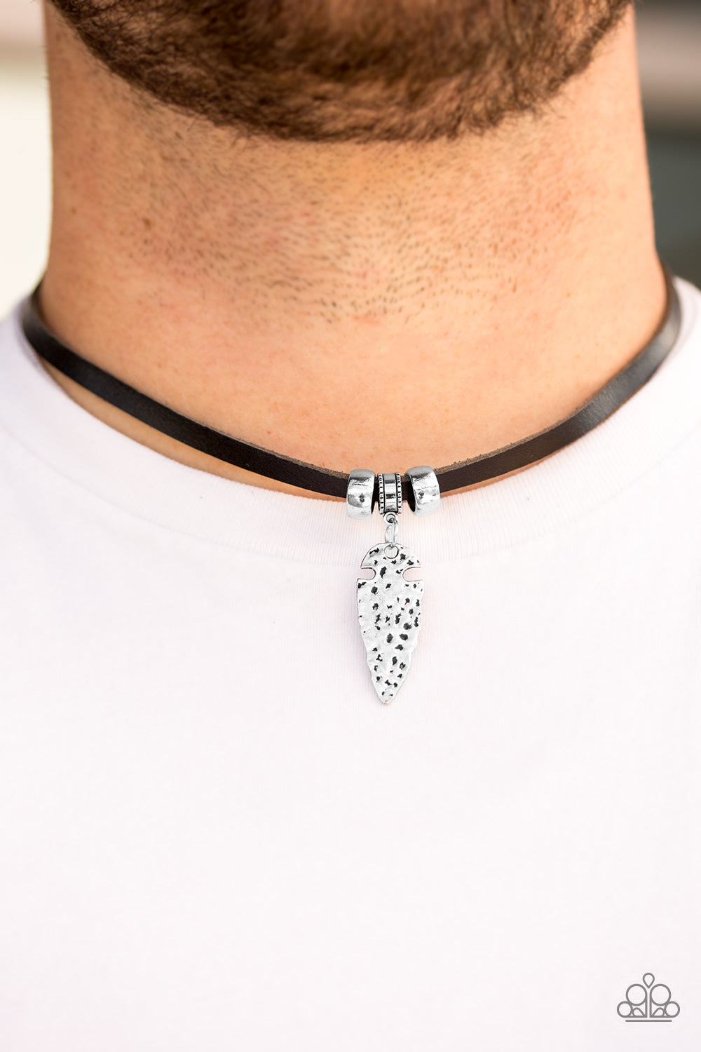 Paparazzi Every CAVEMAN For Himself - Silver Urban Necklace - Kingdom Bling Showroom