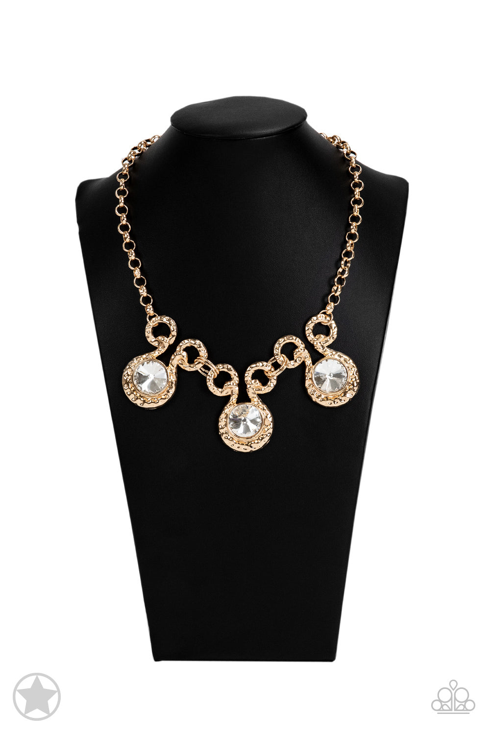 Paparazzi Hypnotized - Gold Blockbuster Necklace 