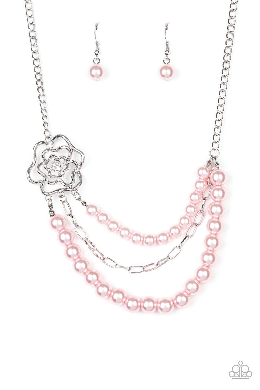 Paparazzi Fabulously Floral - Pink Necklace 