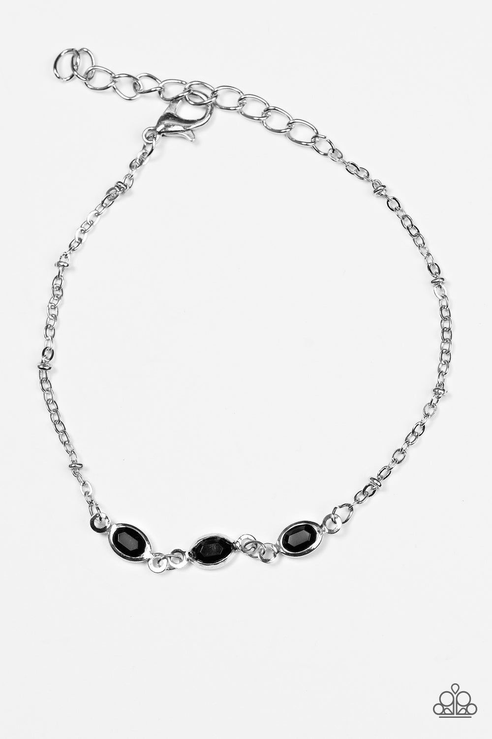 Center Stage Chic - Black Bracelet