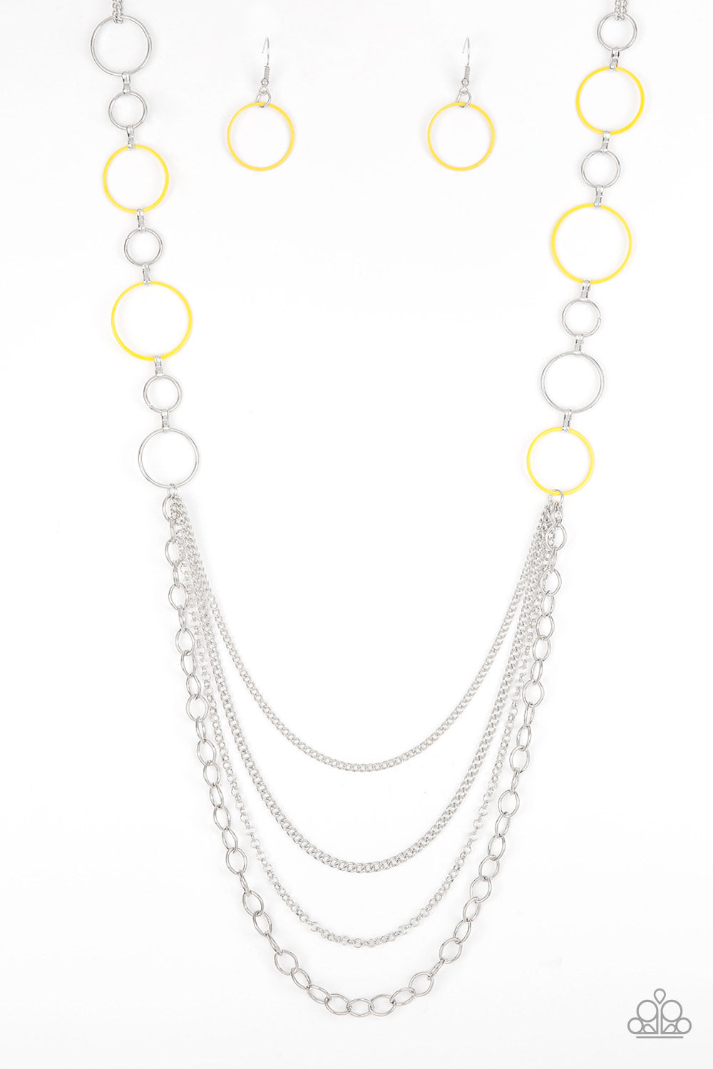 Beautifully Bubbly - Yellow Necklace