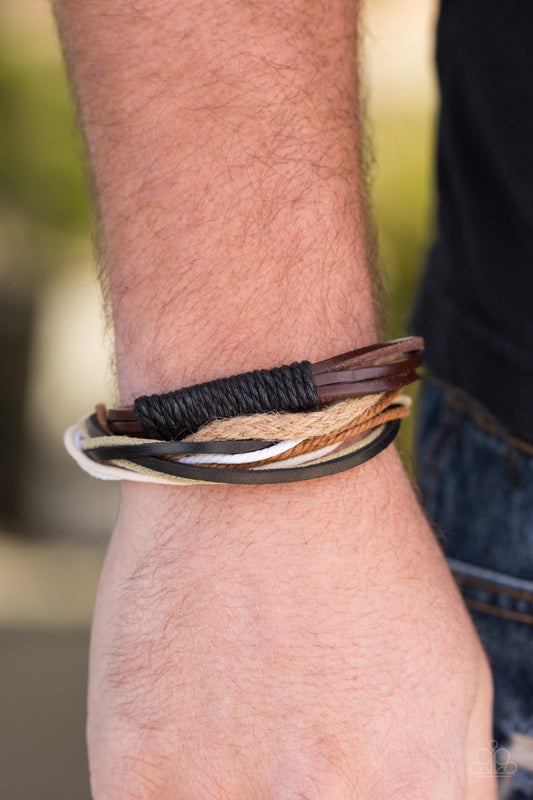 Paparazzi Forest Guide - Brown Urban Bracelet 