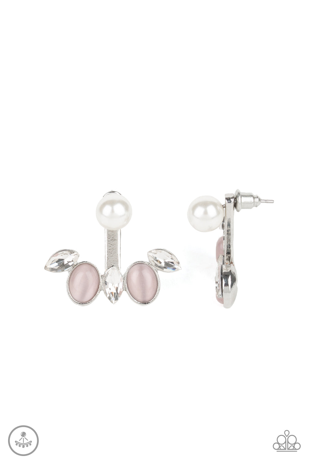 Modern Sophistication - Pink Post Earrings