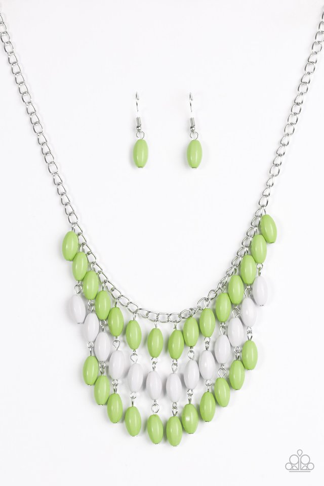 Paparazzi Delhi Diva - Green Necklace