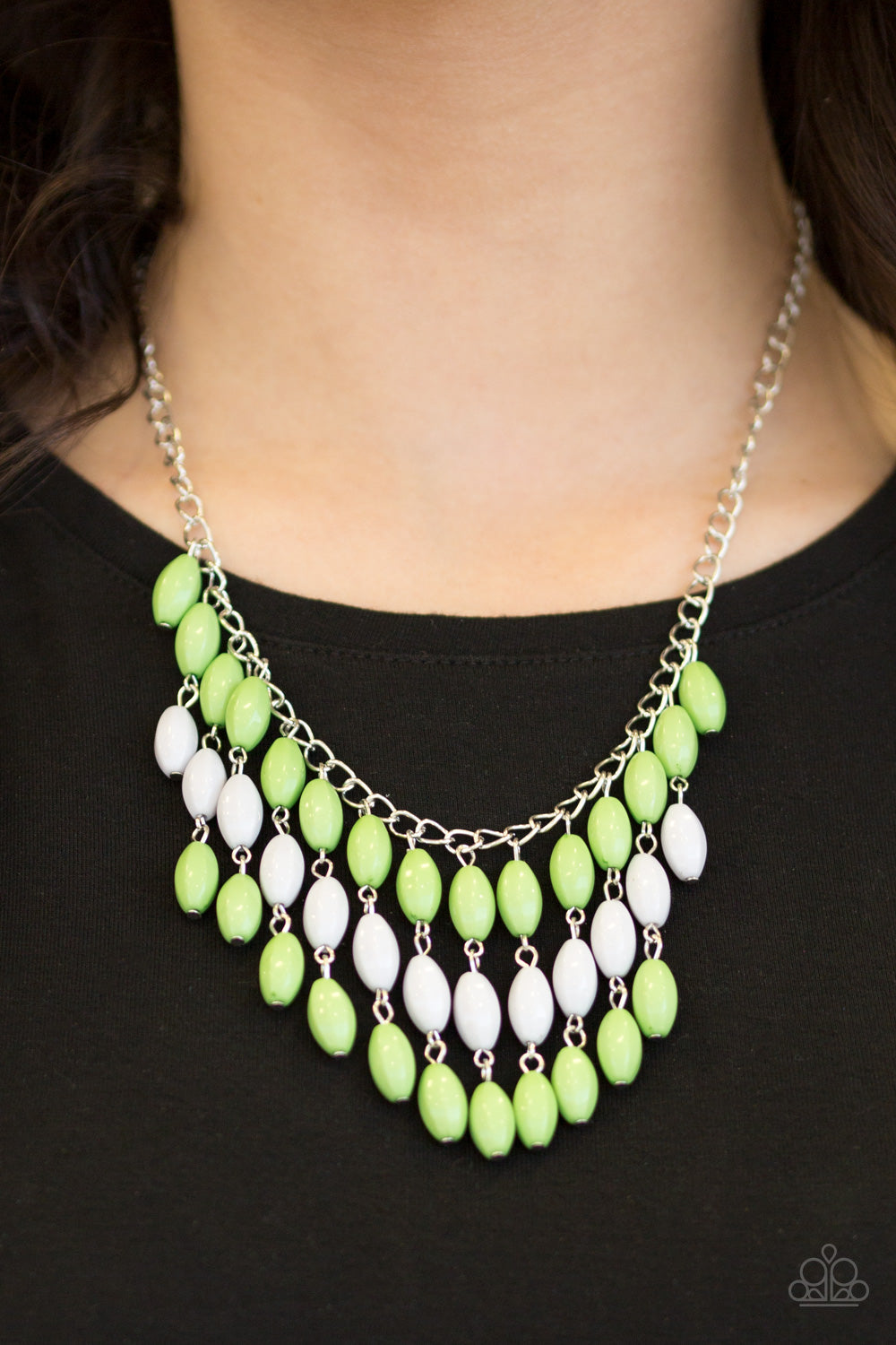 Paparazzi Delhi Diva - Green Necklace