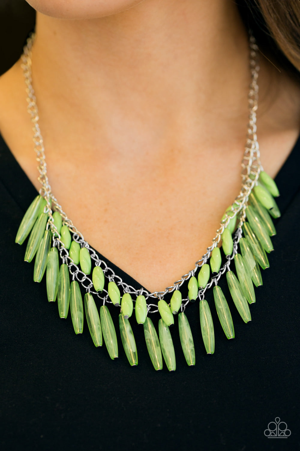 Paparazzi Speak Of The DIVA - Green Necklace