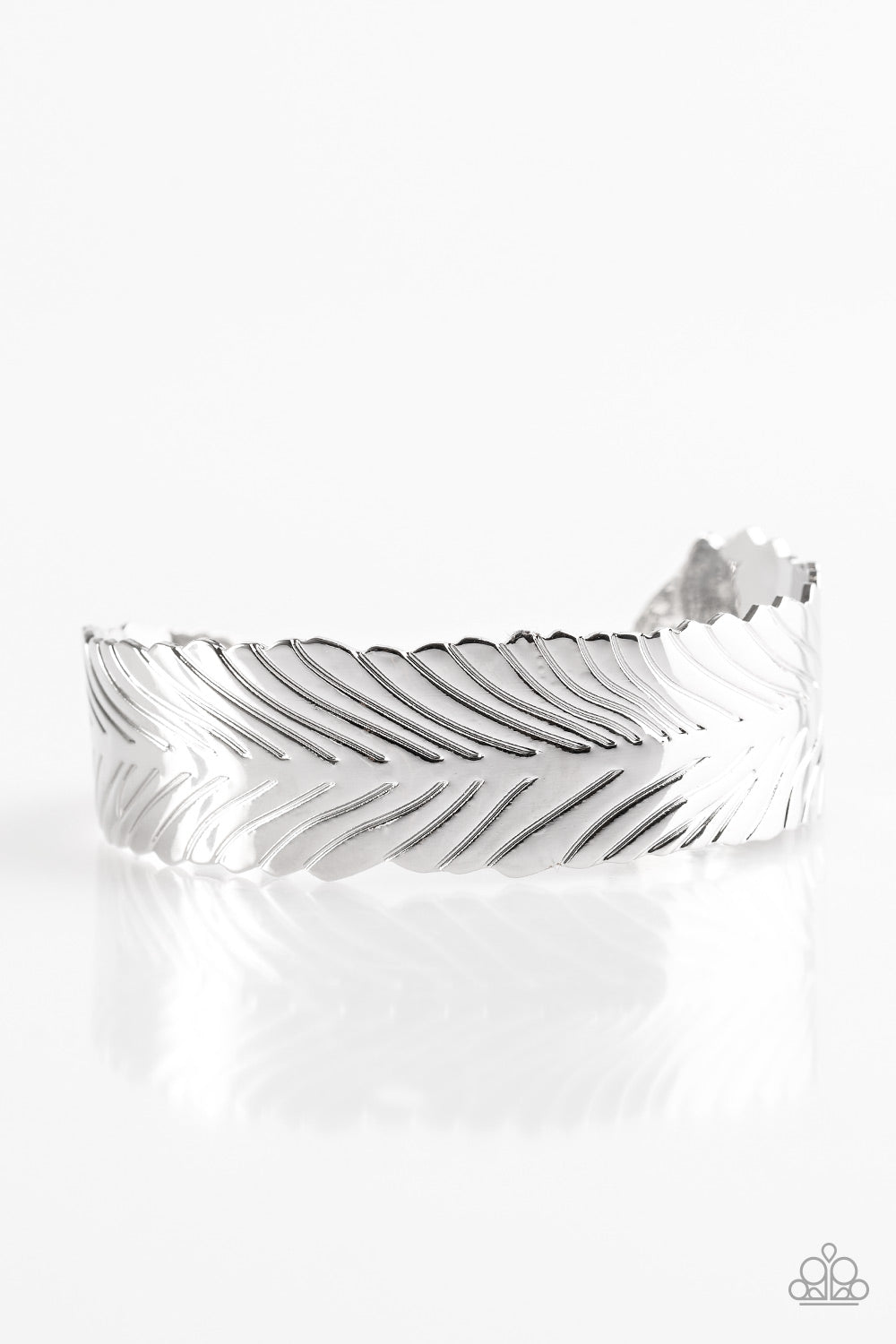 Ruffle Feathers - Silver Bracelet