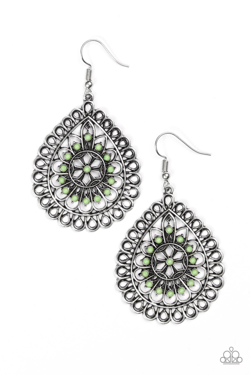 Sweet As Spring - Green Earrings