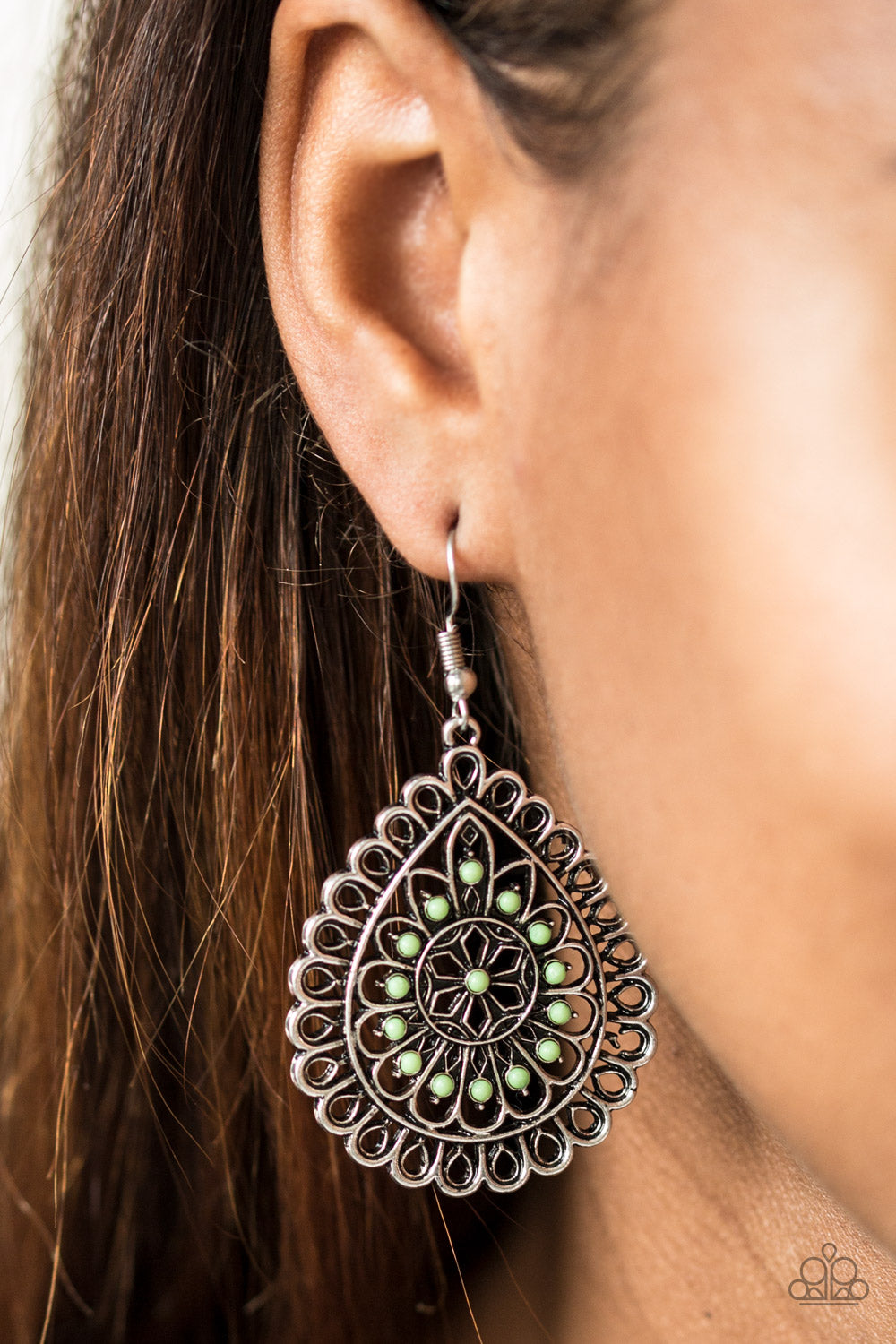 Sweet As Spring - Green Earrings