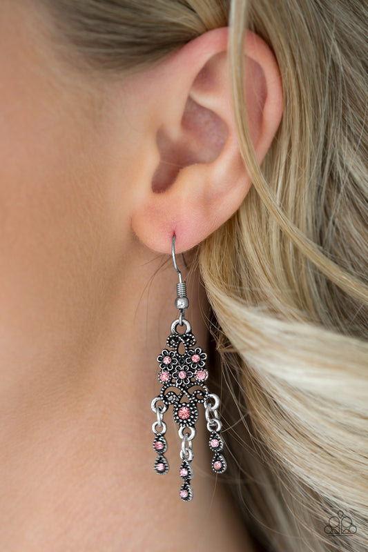 Spring Bling - Pink Earrings 