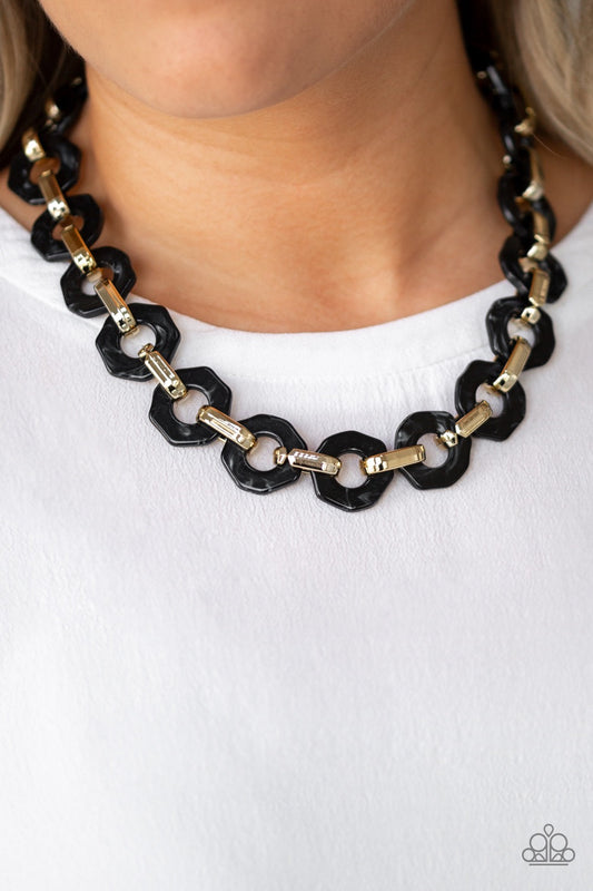 Fashionista Fever - Black Necklace