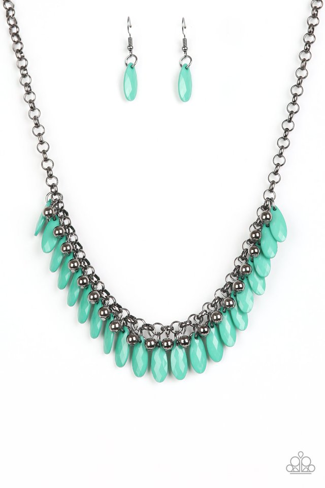 Paparazzi Jersey Shore - Green Necklace