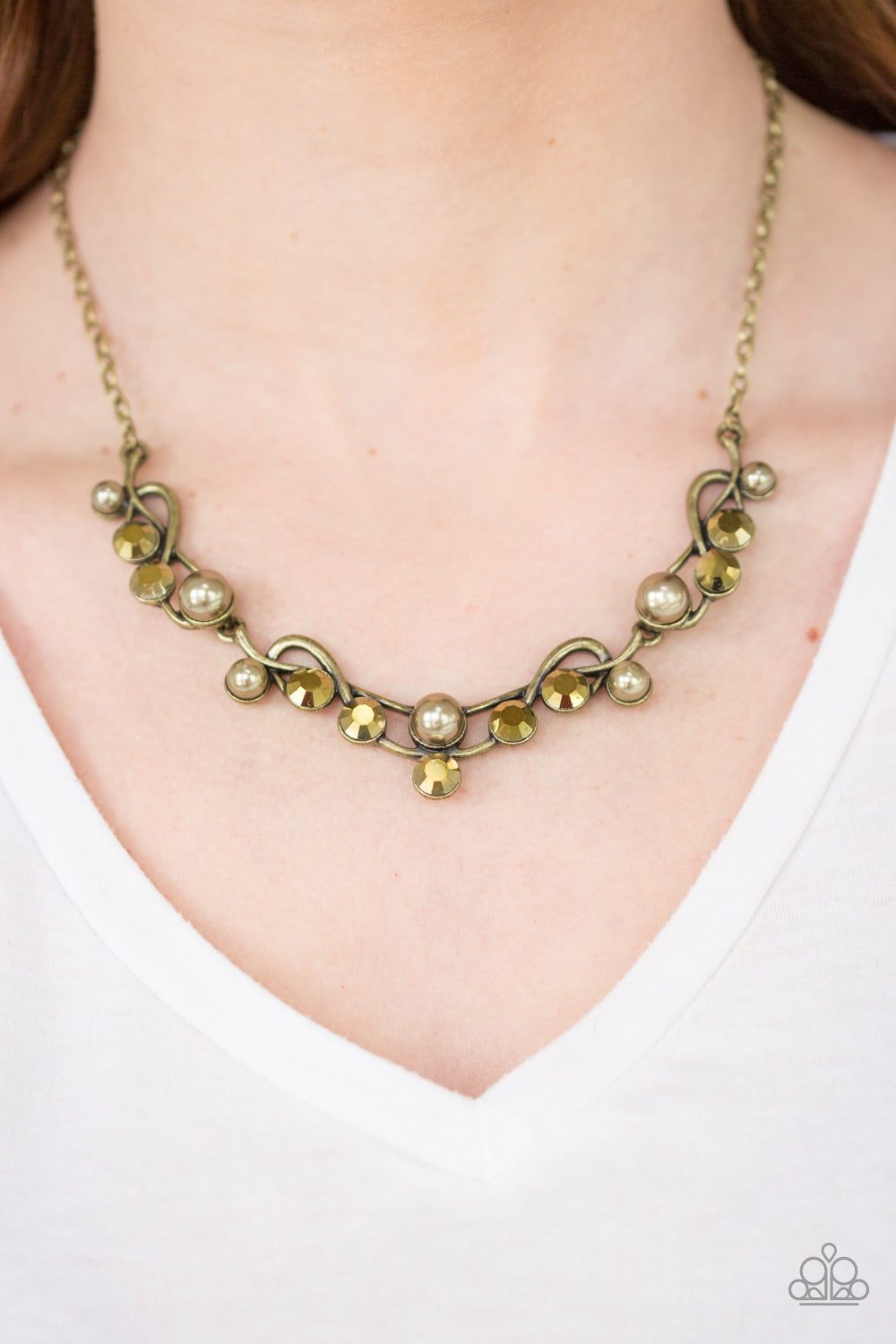 Paparazzi Tie The Knot - Brass Necklace 