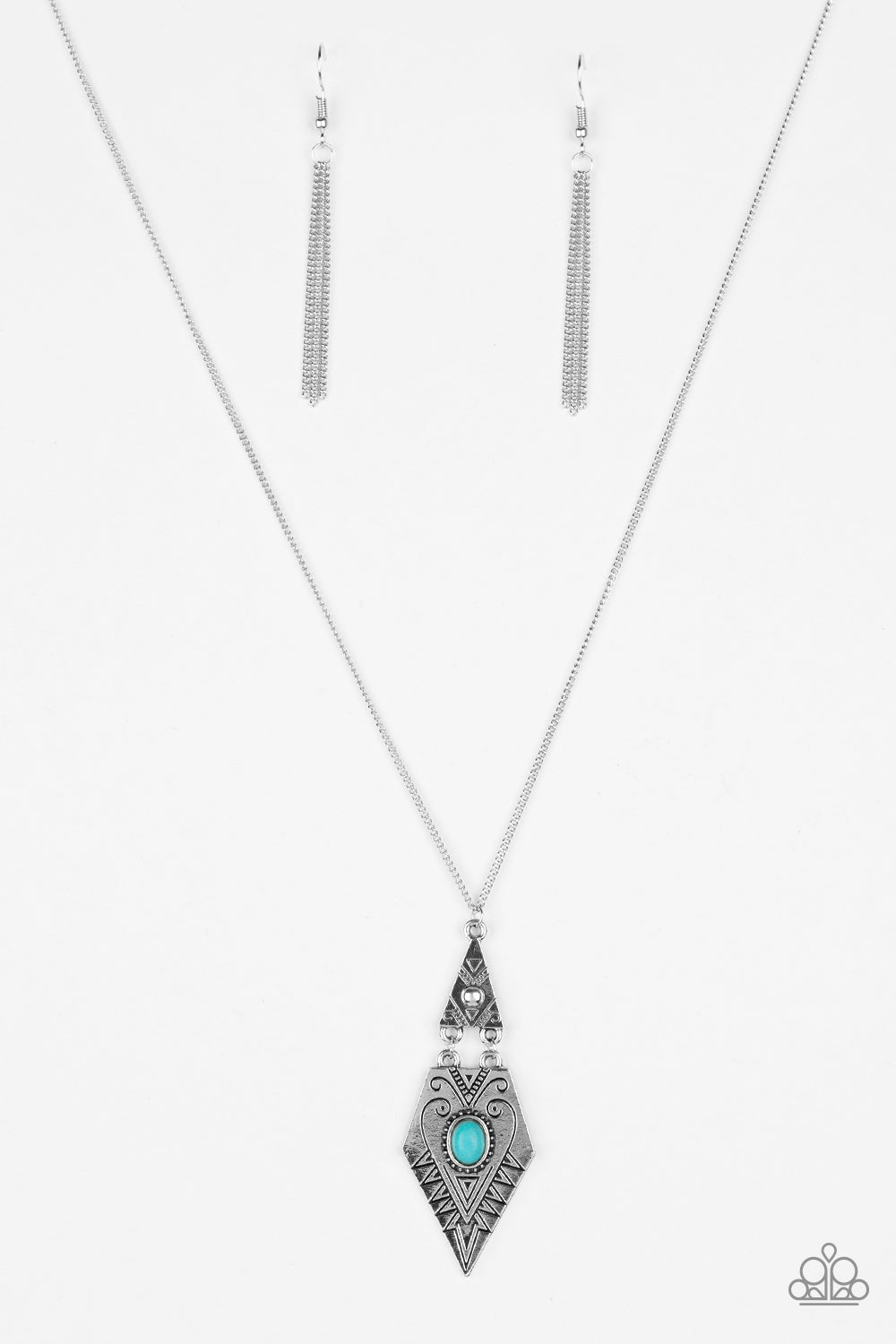 Paparazzi Just A Mirage - Blue Necklace 