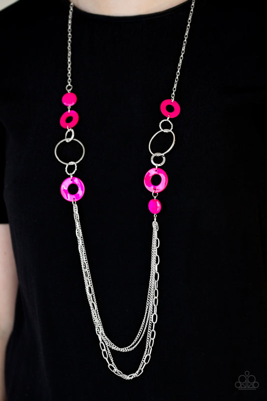 Paparazzi Tropical Sunsets - Pink Necklace 