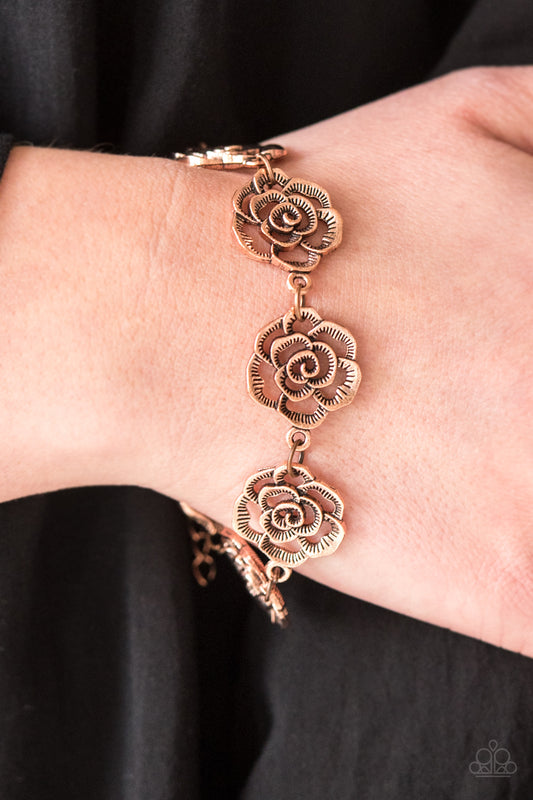 Paparazzi Nip It In The ROSEBUD - Copper Bracelet 