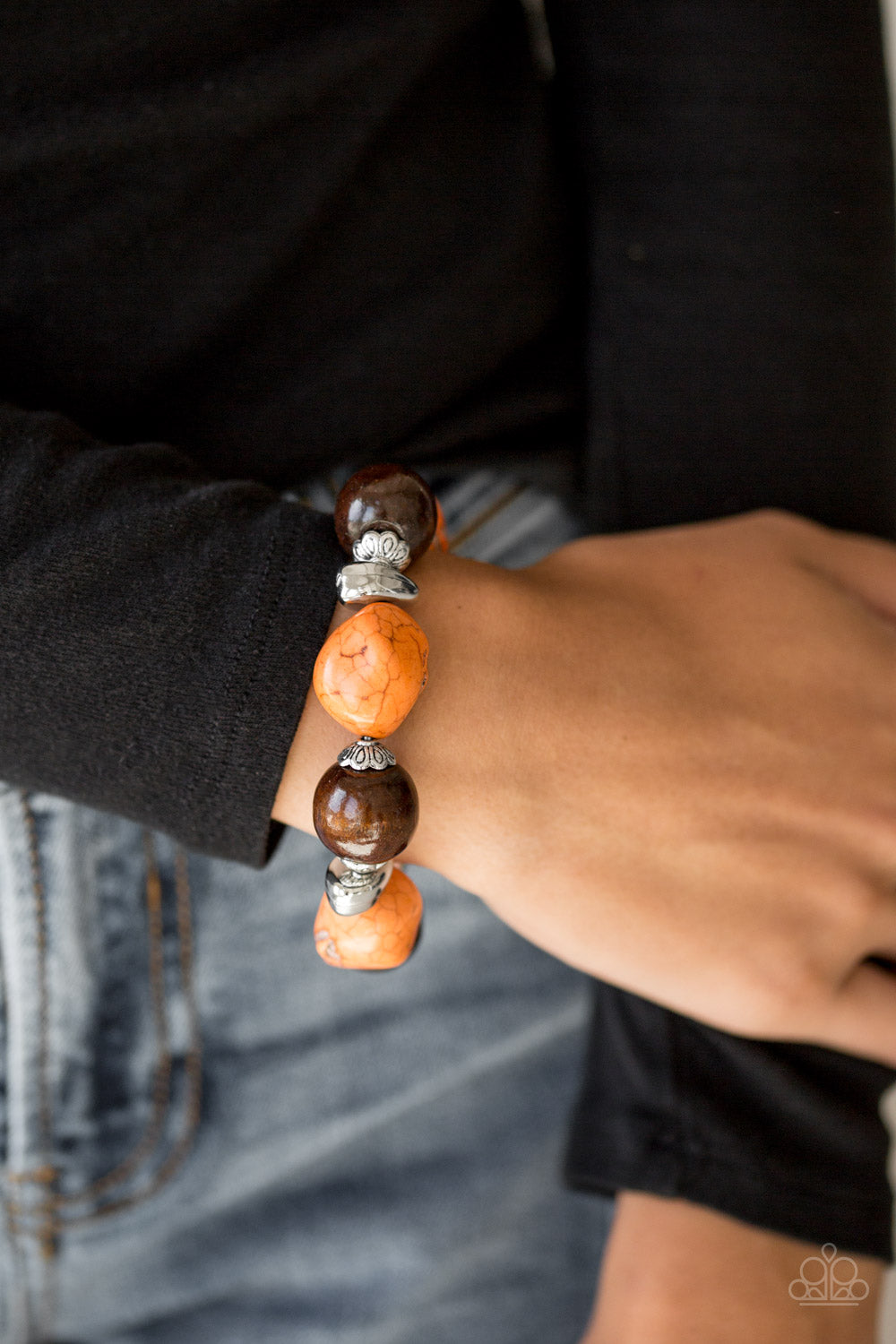 Gorgeously Grounded - Orange Bracelet 