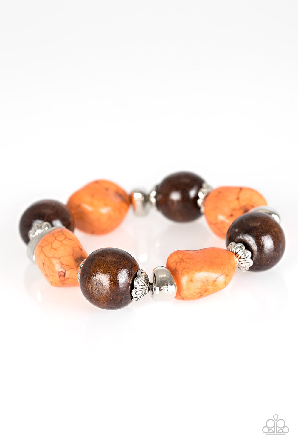 Gorgeously Grounded - Orange Bracelet 
