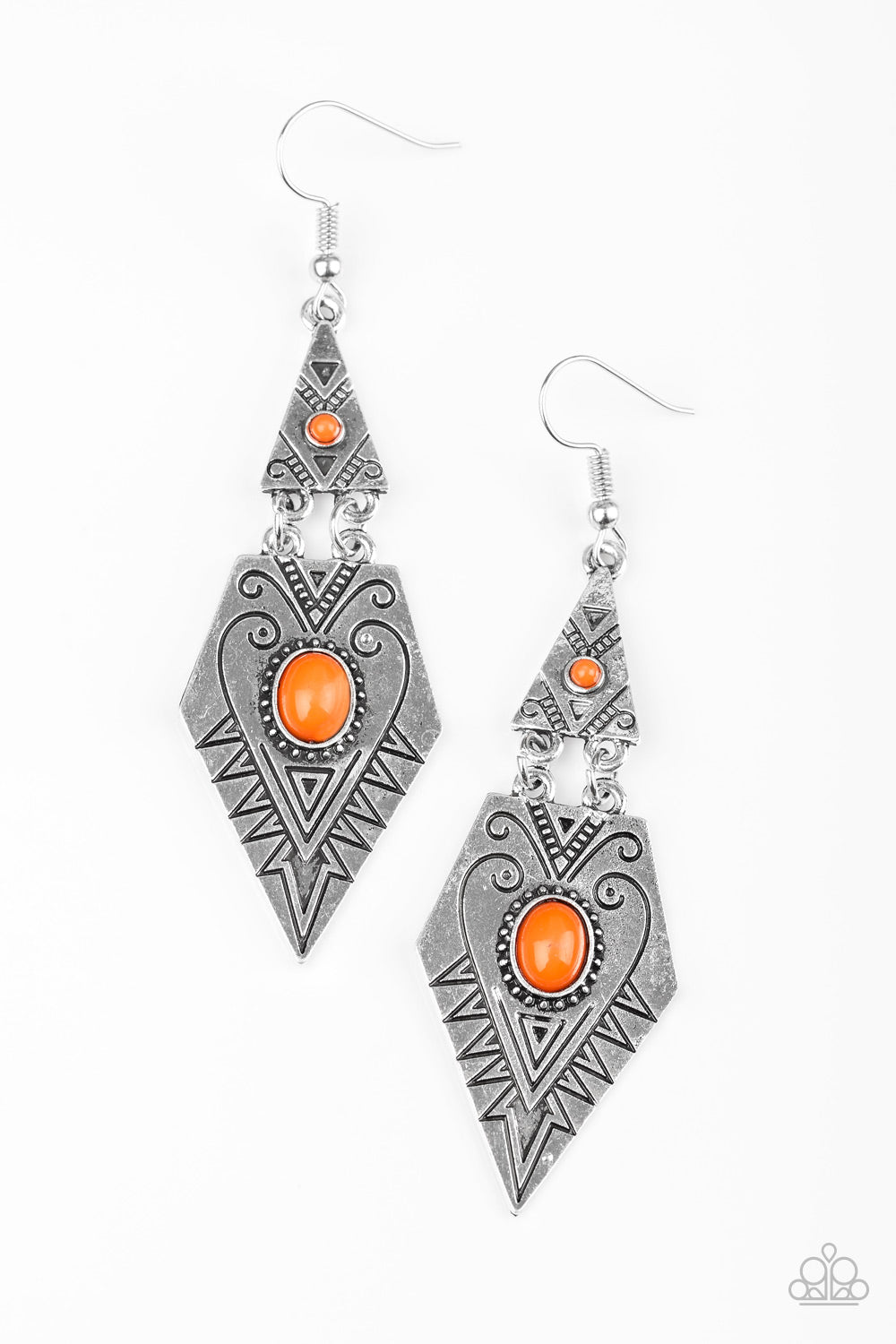 Drifting Dunes - Orange Earrings 