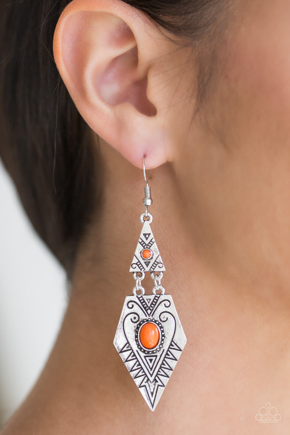 Drifting Dunes - Orange Earrings 