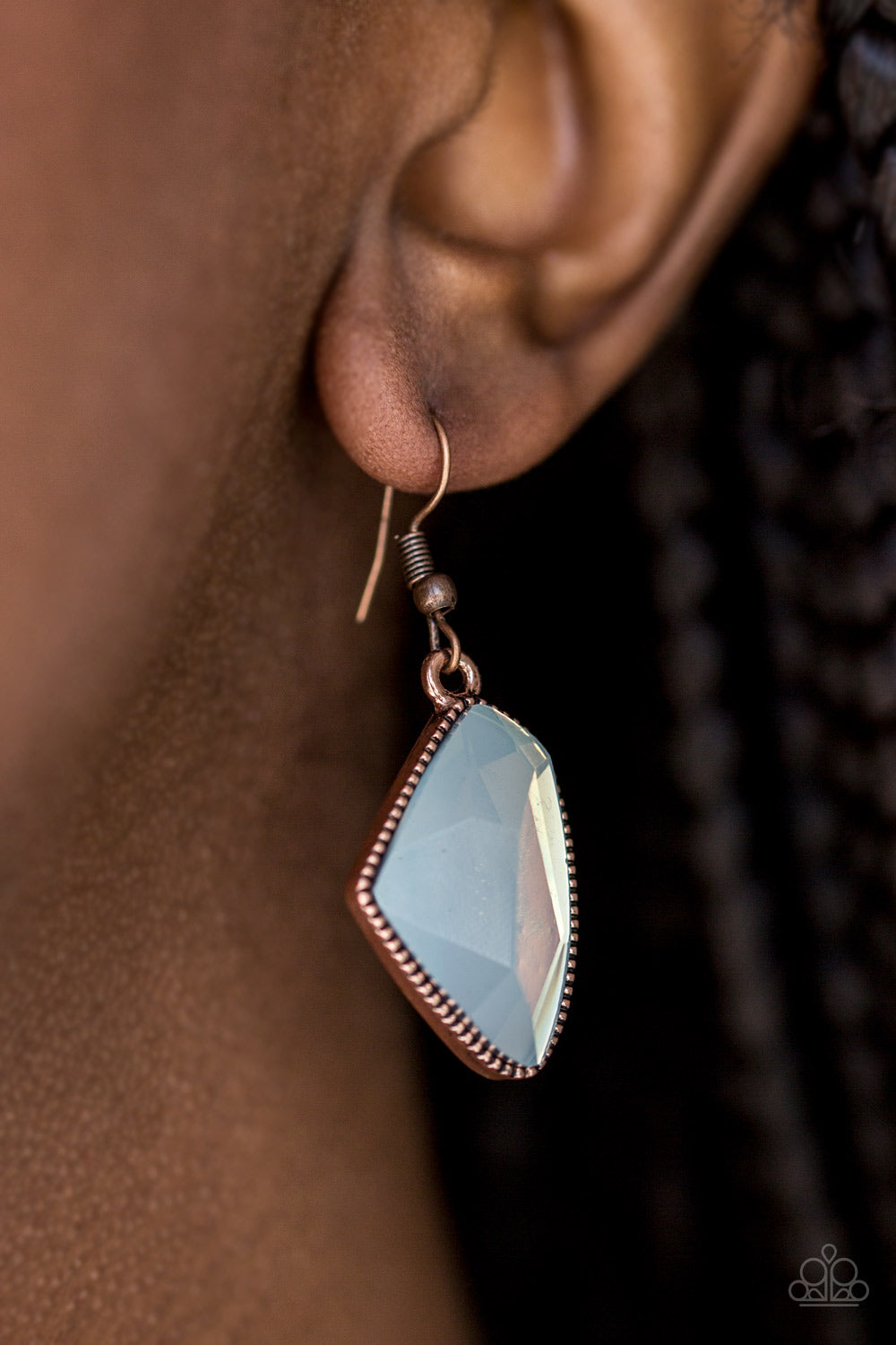 Mystic Mist - Copper Earrings 