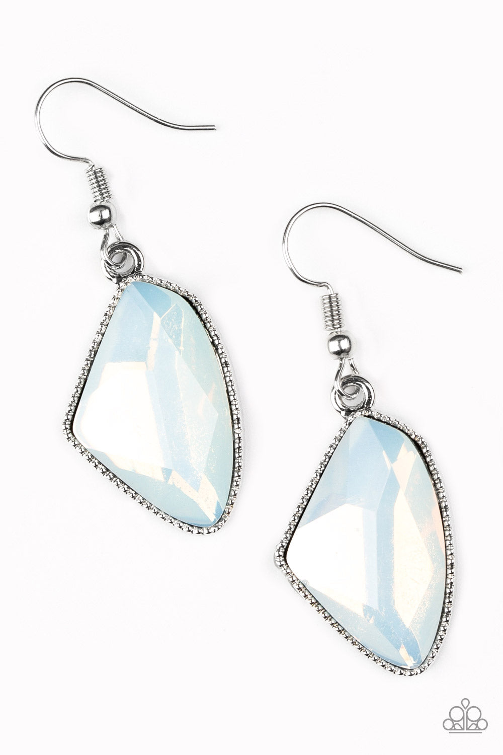 Mystic Mist - White Earrings