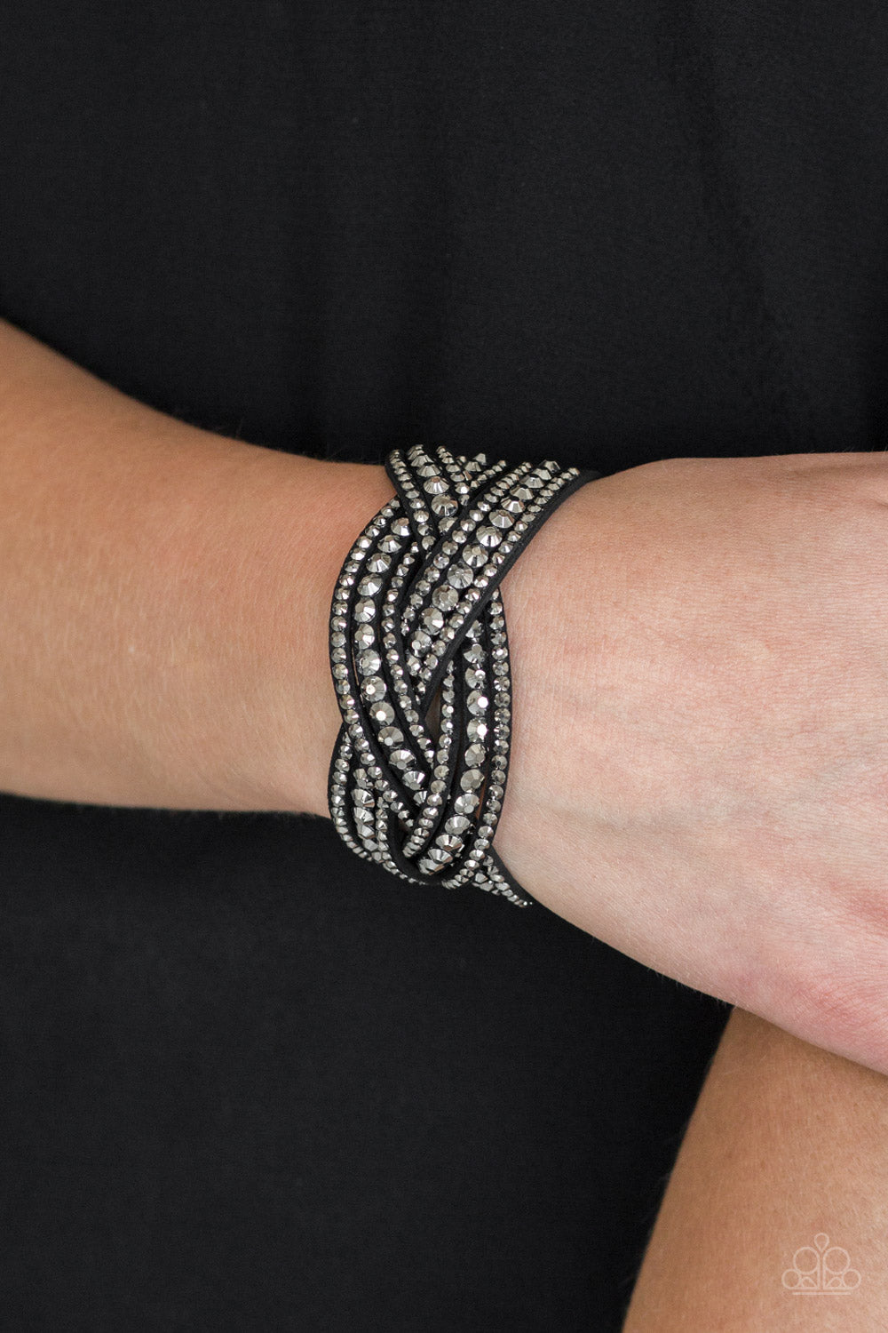 Paparazzi Bring On The Bling - Black Urban Bracelet 