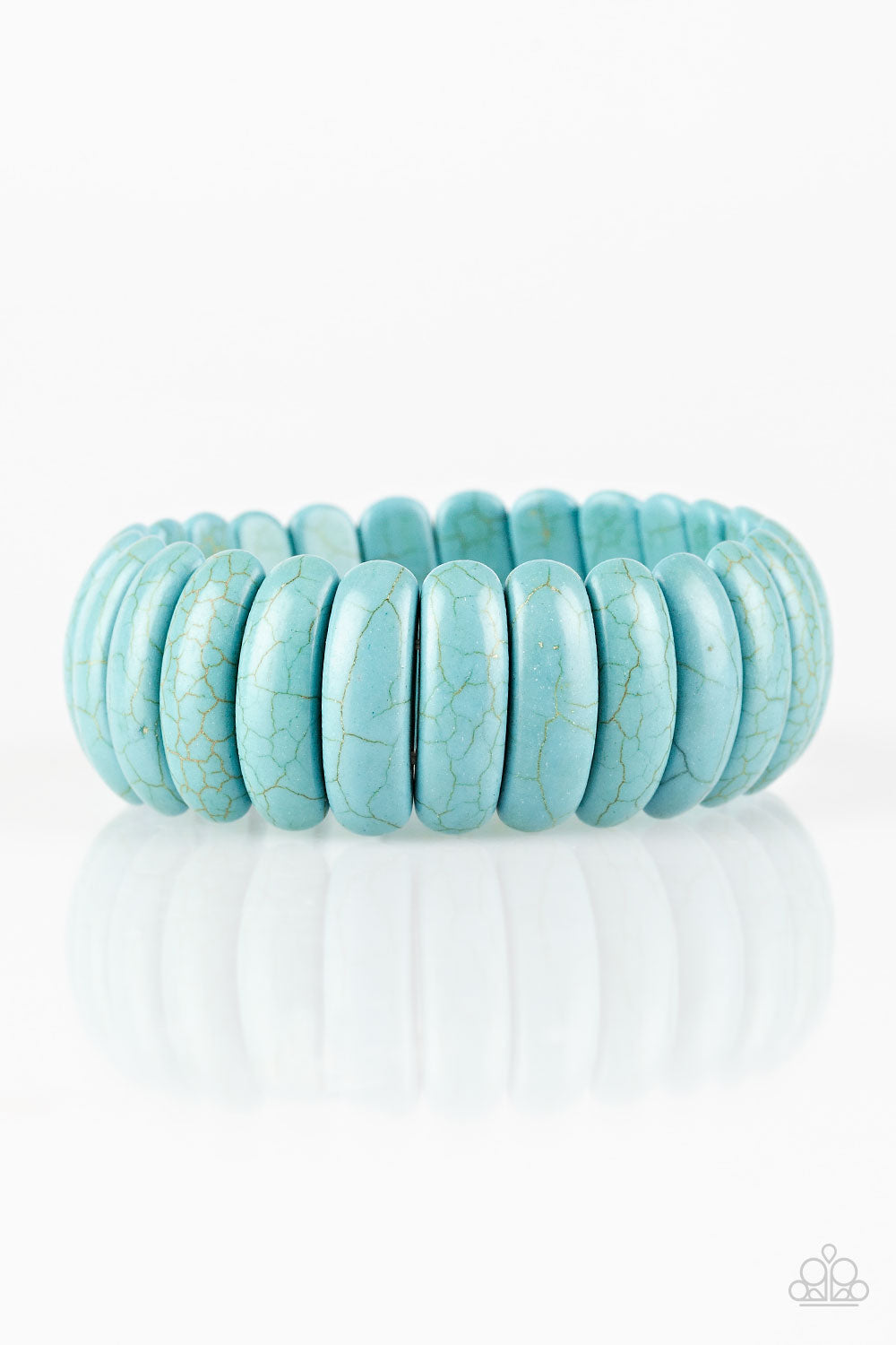 Paparazzi Peacefully Primal - Blue Bracelet 